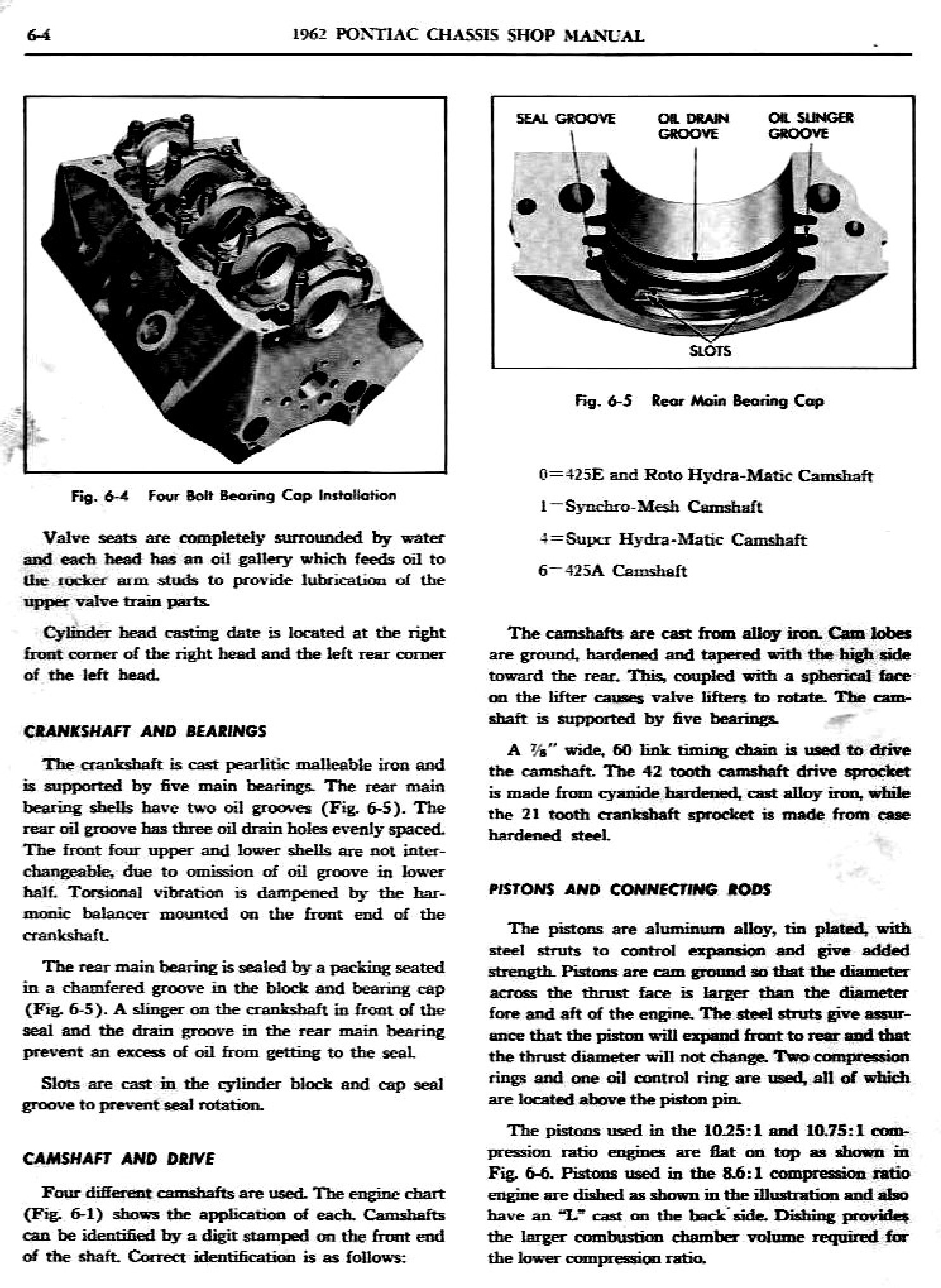 1962 Pontiac Chassis Service Manual- Engine Page 5 of 63